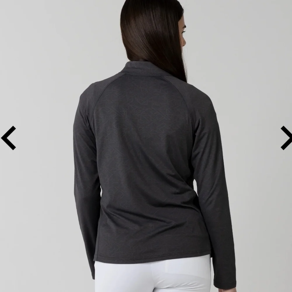 New charcoal Gray jacquard Knit Full Zip Activewear Runners Jacket  NWT Sz S